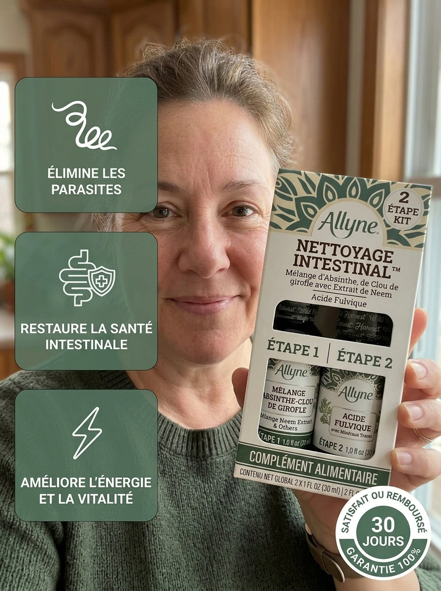 Kit de nettoyage antiparasitaire en 2 étapes Allyne Super Liver - Détox naturelle aux plantes pour un intestin plus propre et plus sain