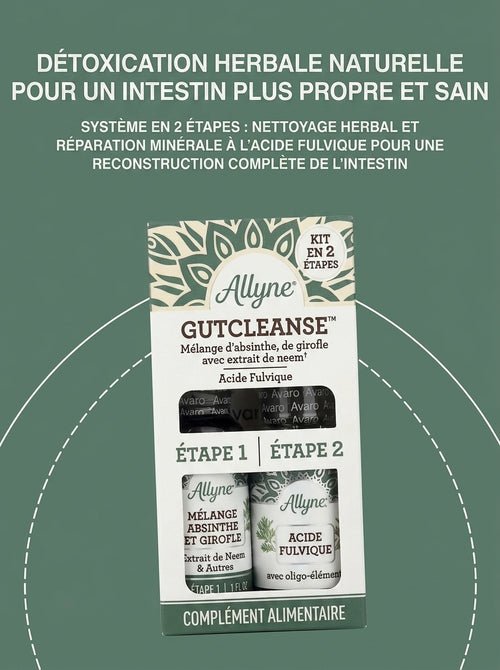 Kit de nettoyage antiparasitaire en 2 étapes Allyne Super Liver - Détox naturelle aux plantes pour un intestin plus propre et plus sain
