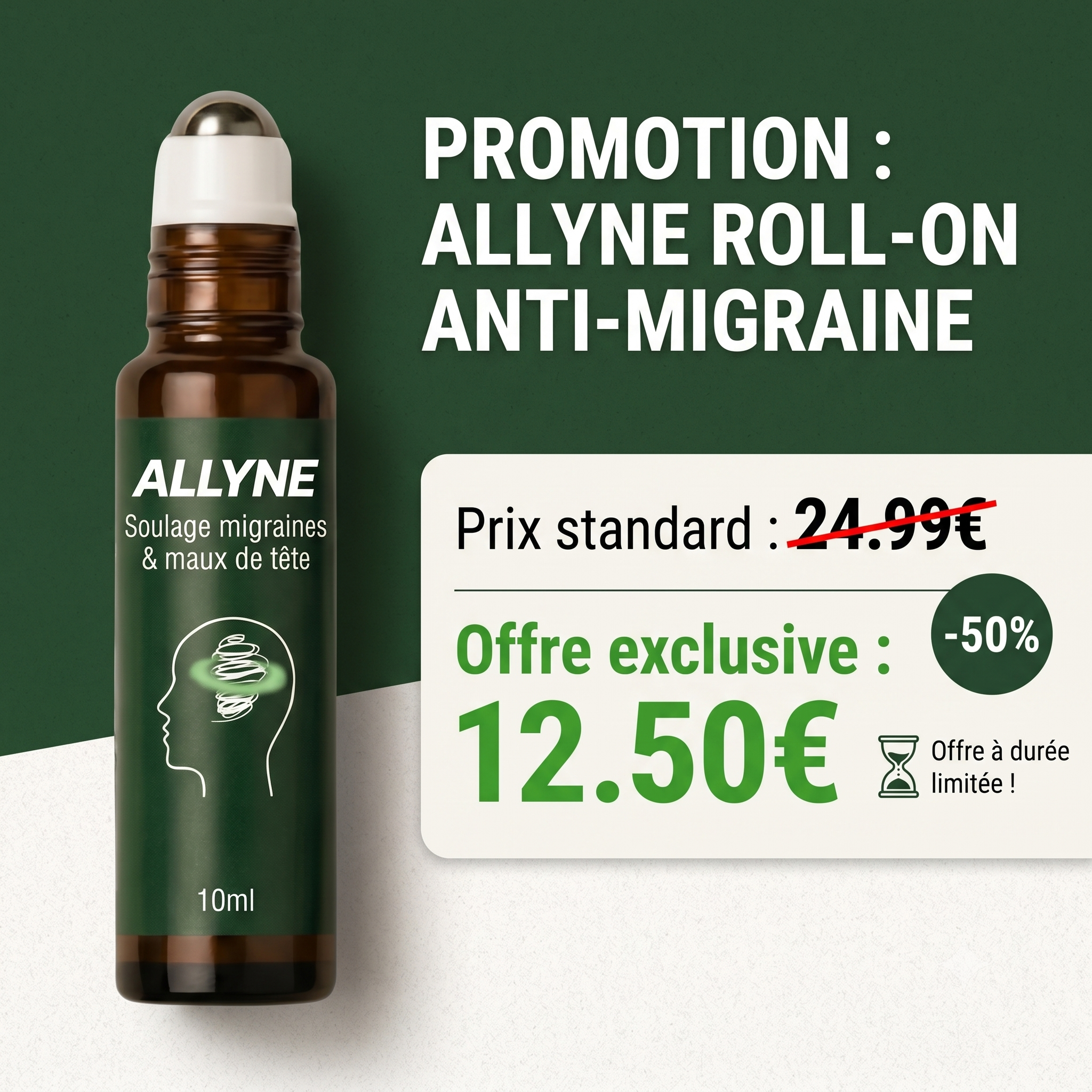 Roll-on anti-migraine