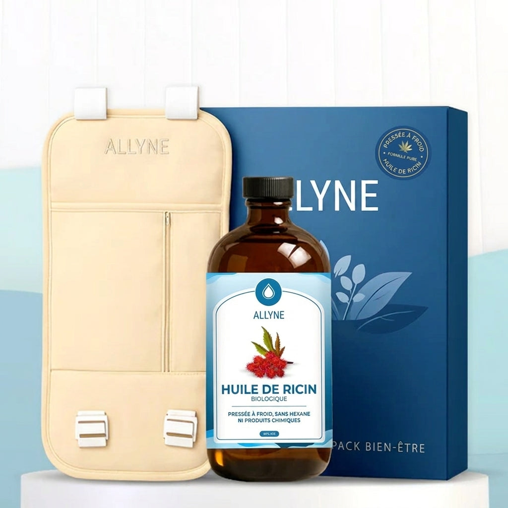 Ensemble de compresses d'huile de ricin Allyne™