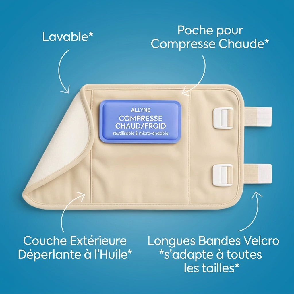 Ensemble de compresses d'huile de ricin Allyne™